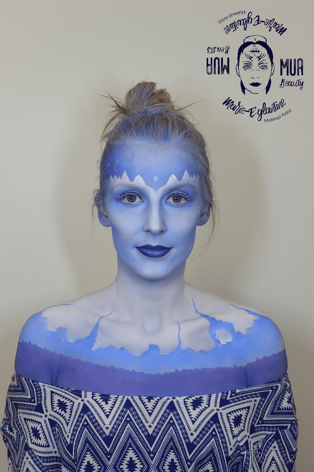 Icequeen - bodypainting - Phone picture